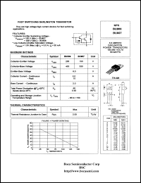 BU806 datasheet: 200 V, darlington NPN silicon power transistor BU806