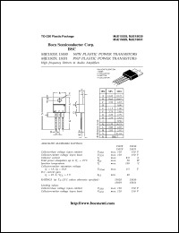 MJE15030 datasheet: 150 V, NPN plastic power transistor MJE15030