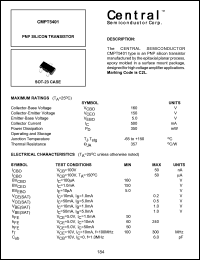 CMPT5401 datasheet: PNP silicon  transistor CMPT5401