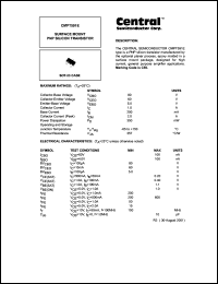 CMPT591E datasheet: PNP silicon transistor CMPT591E