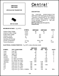 CMPT6428 datasheet: NPN silicon  transistor CMPT6428