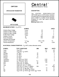 CMPT2369 datasheet: NPN silicon  transistor CMPT2369