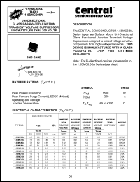 1.5SMC24A datasheet: 24 V, 1500Watt, Uni-directional glass passivated junction transient voltage suppressor 1.5SMC24A