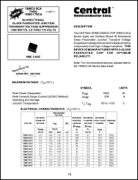 1SMC7.5CA datasheet: 7.5 V, 1500Watt, Bi-directional glass passivated junction transient voltage suppressor 1SMC7.5CA