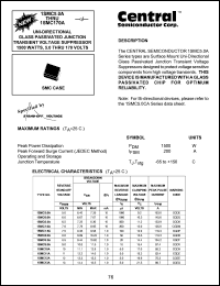 1SMC12A datasheet: 12 V, 1500Watt, Uni-directional glass passivated junction transient voltage suppressor 1SMC12A