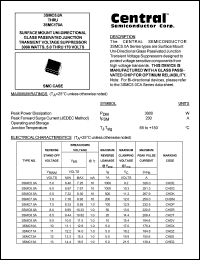 3SMC12A datasheet: 12 V, 3000Watt, Uni-directional glass passivated junction transient voltage suppressor 3SMC12A