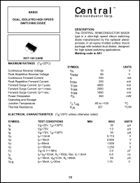 BAS28 datasheet: Dual, isolated high speed switching diode BAS28