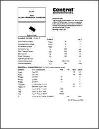 BCV47 datasheet: NPN silicon darlington transistor BCV47