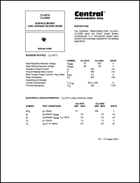 CLL459A datasheet: Low leakage silicon diode CLL459A