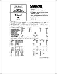 CMKT3946 datasheet: PNP/NPN Dual small signal switching transistor CMKT3946