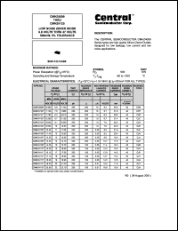 CMHZ4100 datasheet: 7.5 V, Low noise zener diode CMHZ4100