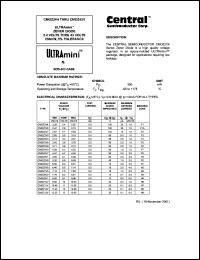 CMOZ2V4 datasheet: 2.4 V,  zener diode CMOZ2V4