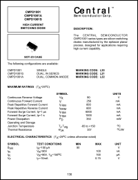 CMPD1001 datasheet: High current switching diode CMPD1001