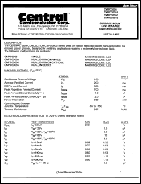 CMPD3003 datasheet: Low leakage switching diode CMPD3003