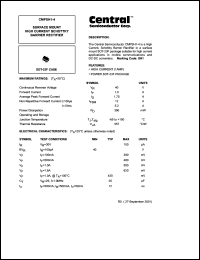 CMPSH1-4 datasheet: 40 V, Surface mount high current schottky rectifier CMPSH1-4