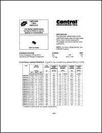 CMPZ4108 datasheet: 14 V, low noise zener diode CMPZ4108