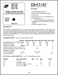 CMR1-02M datasheet: 200 V, general purpose rectifier CMR1-02M