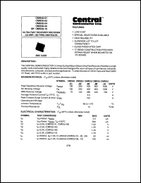 CMR3U-06 datasheet: 600 V, ultra fast recovery rectifier CMR3U-06