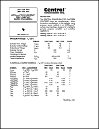 CMUT3906 datasheet: 40 V,  ulta-mini surface mount complementary PNP silicon transistor CMUT3906