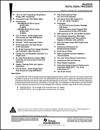 SM320C30TBM33 datasheet:  DIGITAL SIGNAL PROCESSORS SM320C30TBM33