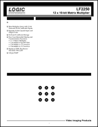 LF2250QC20 datasheet: 12 x 10-bit matrix multiplier. Speed 20ns LF2250QC20