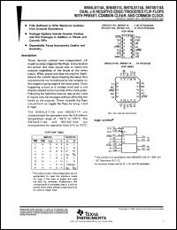 SNJ54S114J datasheet:  DUAL J-K NEGATIVE-EDGE-TRIGGERED FLIP-FLOPS WITH PRESET, COMMON CLEAR, AND COMMON CLOCK SNJ54S114J