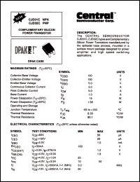 CJD32C datasheet: PNP Complementary silicon power  transistor CJD32C