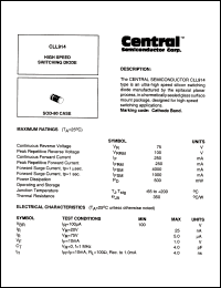 CLL914 datasheet: High speed switching diode CLL914