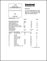 CLL3595 datasheet: Surface mount low leakage silicon diode CLL3595