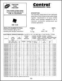 CMZ5342B datasheet: 6.8 V, High power zener diode CMZ5342B