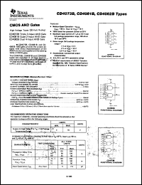 CD4073BF3A datasheet:  CMOS TRIPLE 3-INPUT AND GATE CD4073BF3A