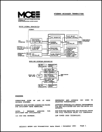 MT25003 datasheet: ARINC 629 transmitter chip. MT25003