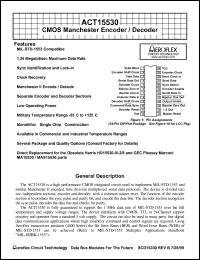 ACT15530NC datasheet: CMOS manchester encoder/decoder. ACT15530NC