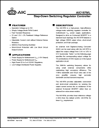 AIC1579CN datasheet: Step-down switching regulator controller AIC1579CN