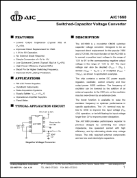 AIC1660CN datasheet: Switching-capacitor voltage converter AIC1660CN