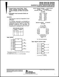 JM38510/08003BCA datasheet:  QUADRUPLE 2-INPUT POSITIVE-AND GATES JM38510/08003BCA