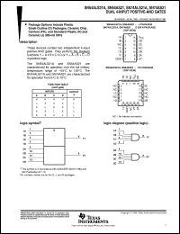 SN74ALS21AN datasheet:  DUAL 4-INPUT POSITIVE-AND GATES SN74ALS21AN