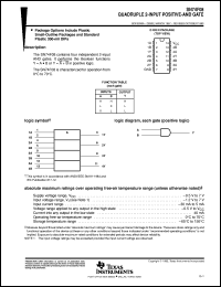 SN74F08DBR datasheet:  QUADRUPLE 2-INPUT POSITIVE-AND GATE SN74F08DBR