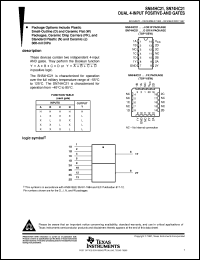 SN74HC21D datasheet:  DUAL 4-INPUT POSITIVE-AND GATES SN74HC21D