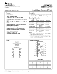 CD74AC86M datasheet:  QUAD 2-INPUT EXCLUSIVE-OR GATES CD74AC86M