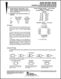 SN5486J datasheet:  QUADRUPLE 2-INPUT EXCLUSIVE-OR GATES SN5486J