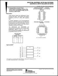 SN54ALS86J datasheet:  QUADRUPLE 2-INPUT EXCLUSIVE-OR GATES SN54ALS86J