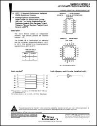 SNJ54AC14FK datasheet:  HEX SCHMITT-TRIGGER INVERTERS SNJ54AC14FK