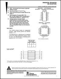 SNJ54AHC04FK datasheet:  HEX INVERTERS SNJ54AHC04FK