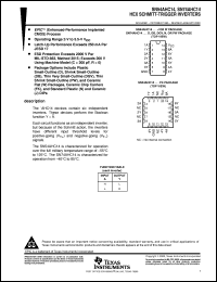 SNJ54AHC14J datasheet:  HEX SCHMITT-TRIGGER INVERTERS SNJ54AHC14J