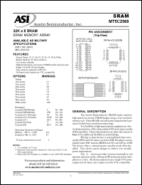 MT5C2568CW-25L/IT datasheet: 32K x 8 SRAM memory array MT5C2568CW-25L/IT