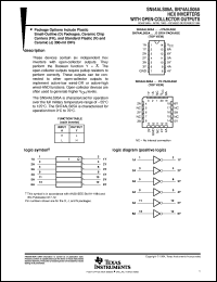 SNJ54ALS05AFK datasheet:  HEX INVERTERS WITH OPEN-COLLECTOR OUTPUTS SNJ54ALS05AFK