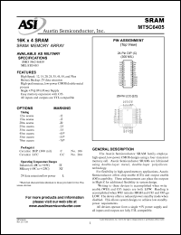 MT5C6405C-25L/IT datasheet: 16K x 4 SRAM memory array MT5C6405C-25L/IT