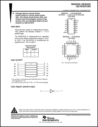 JM38510/65701B2A datasheet:  HEX INVERTERS JM38510/65701B2A