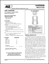 SMJ27C256-30JM datasheet: 256K UVEPROM; UV erasable programmable read-only memory SMJ27C256-30JM